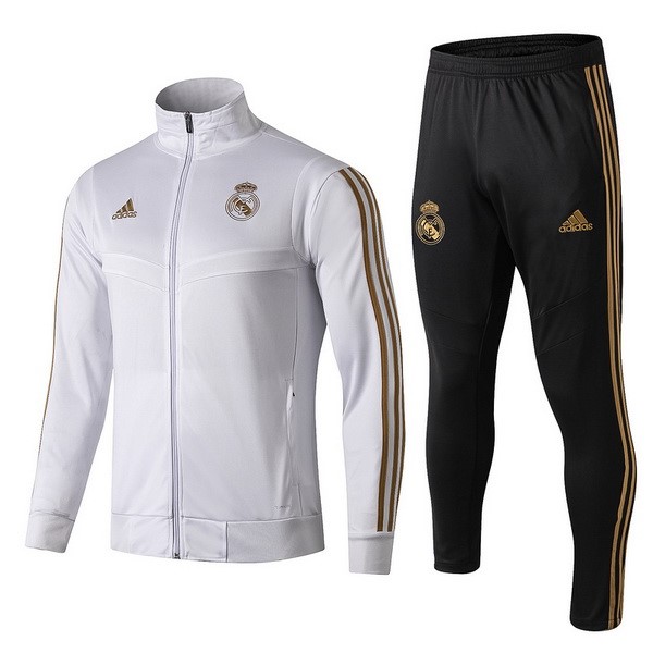 Chandal Del Niños Real Madrid 2019-2020 Blanco Amarillo